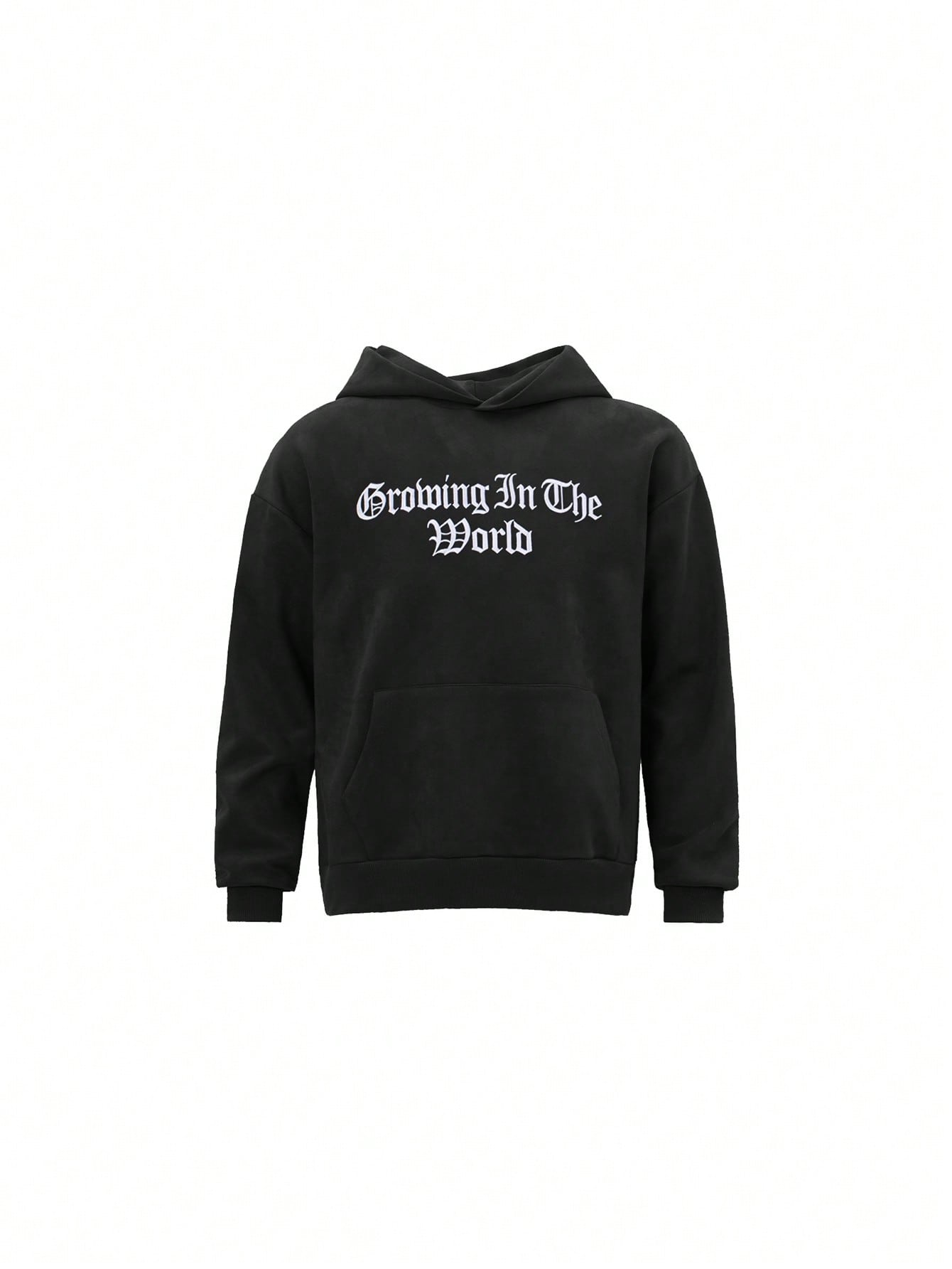 MT99 Suede Series American Gothic Letter Embroidery Couple Casual Loose Pullover Sweatshirt, Versatile And