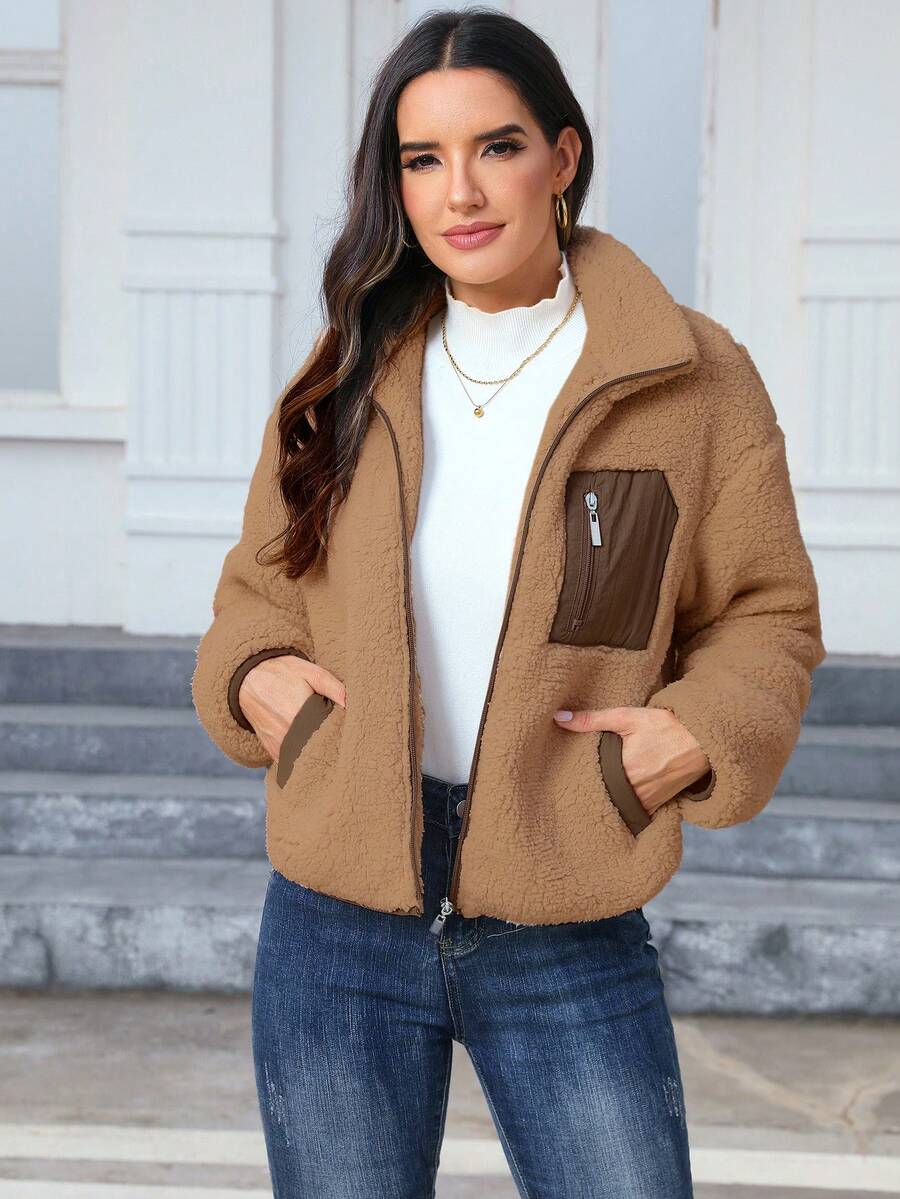 Women's Casual Faux Fur Jacket For Autumn/Winter