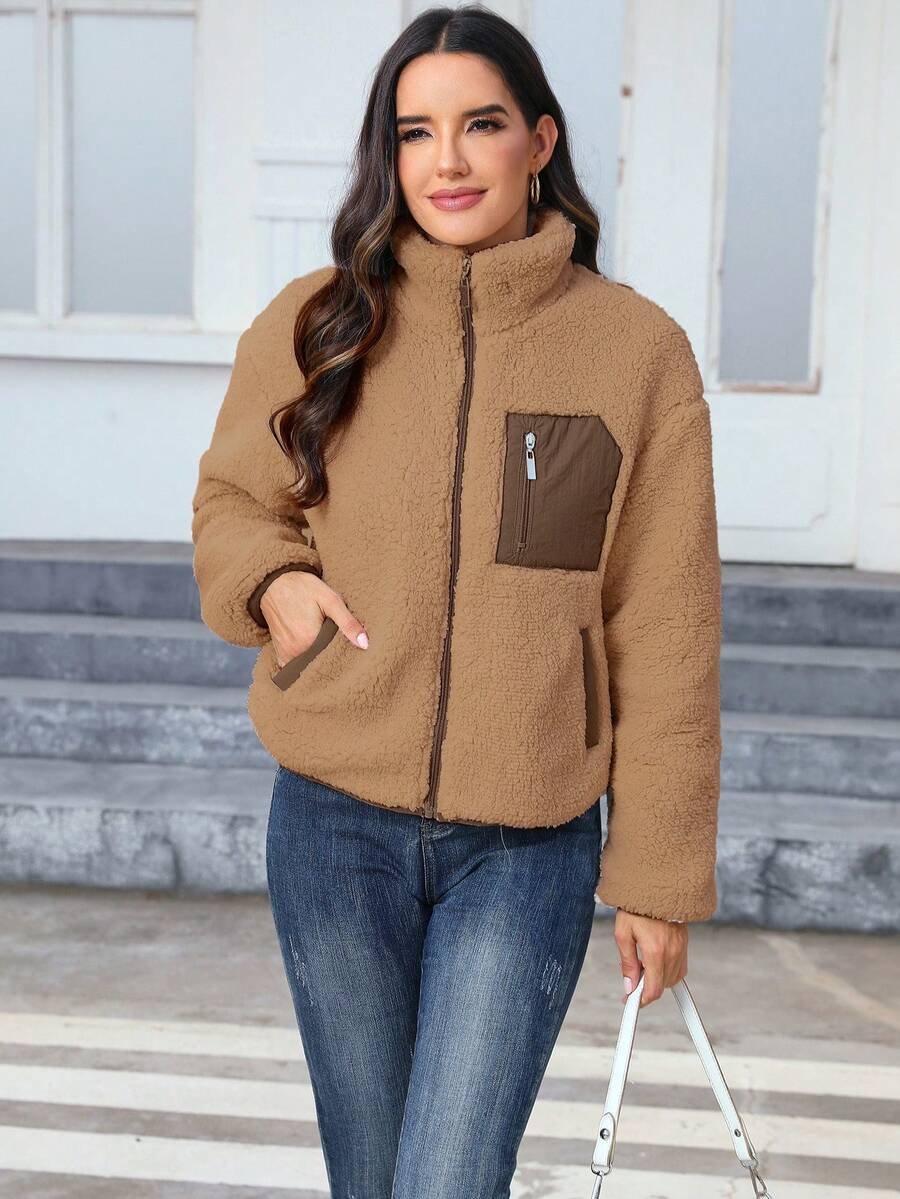 Women's Casual Faux Fur Jacket For Autumn/Winter