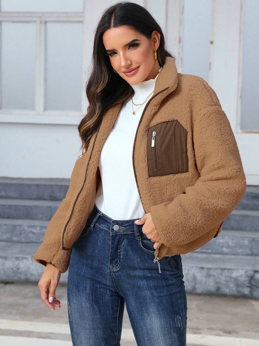 Women's Casual Faux Fur Jacket For Autumn/Winter