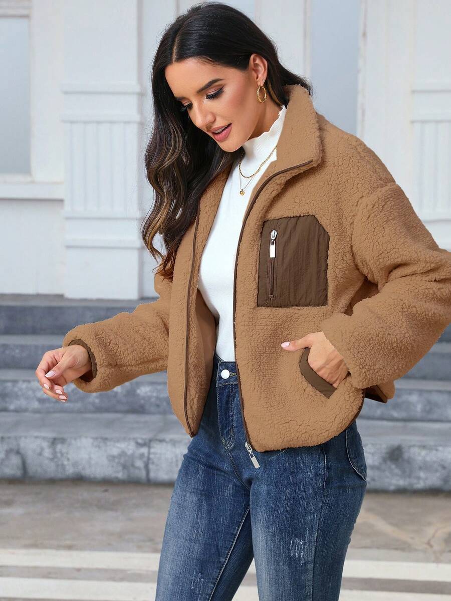 Women's Casual Faux Fur Jacket For Autumn/Winter