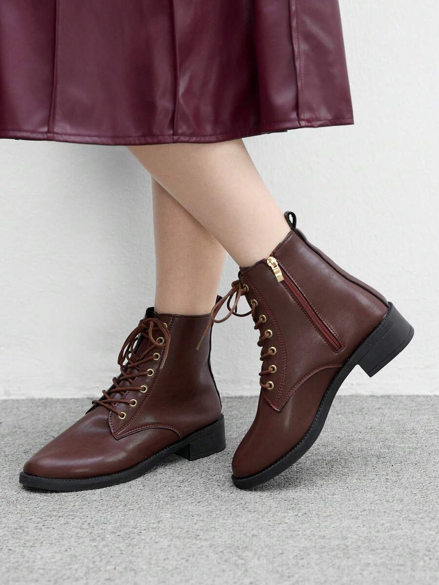 CUCCOO BIZCHIC New Women Retro Style Ankle Boots