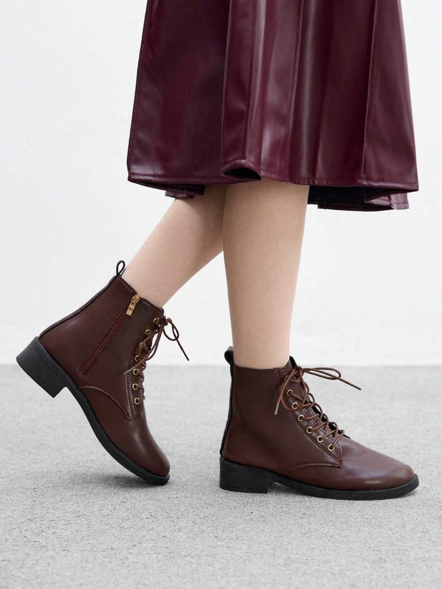 CUCCOO BIZCHIC New Women Retro Style Ankle Boots