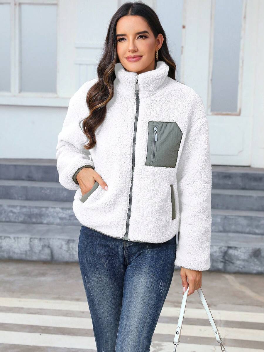 Women's Casual Faux Fur Jacket For Autumn/Winter
