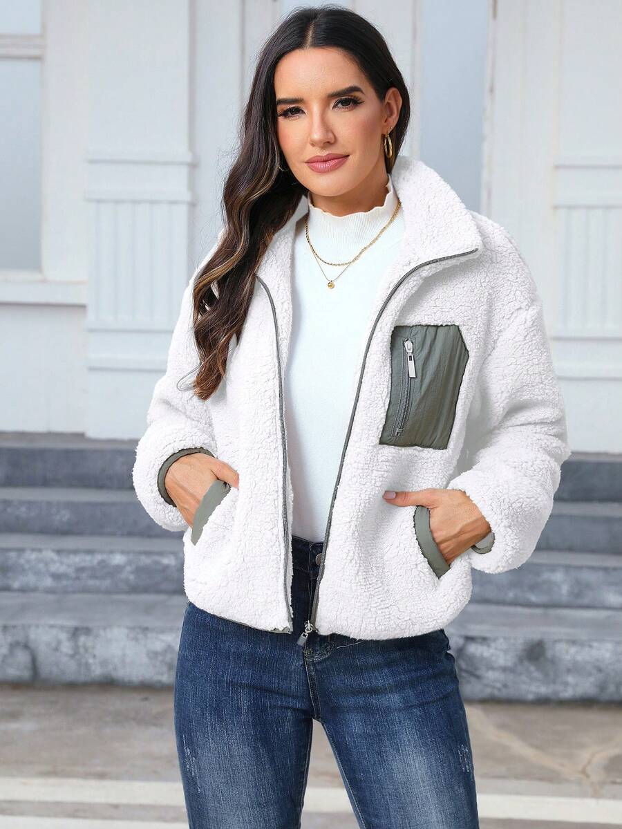 Women's Casual Faux Fur Jacket For Autumn/Winter
