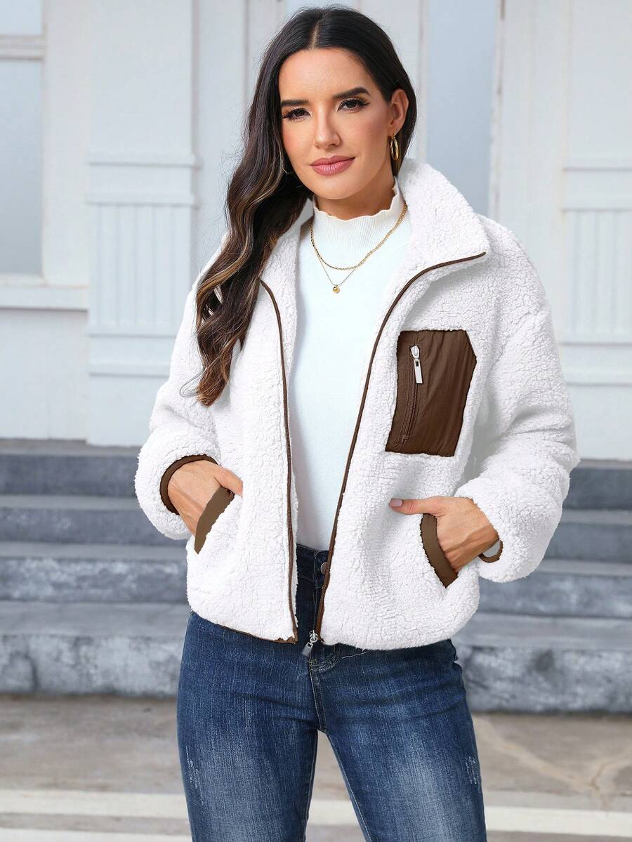 Women's Casual Faux Fur Jacket For Autumn/Winter
