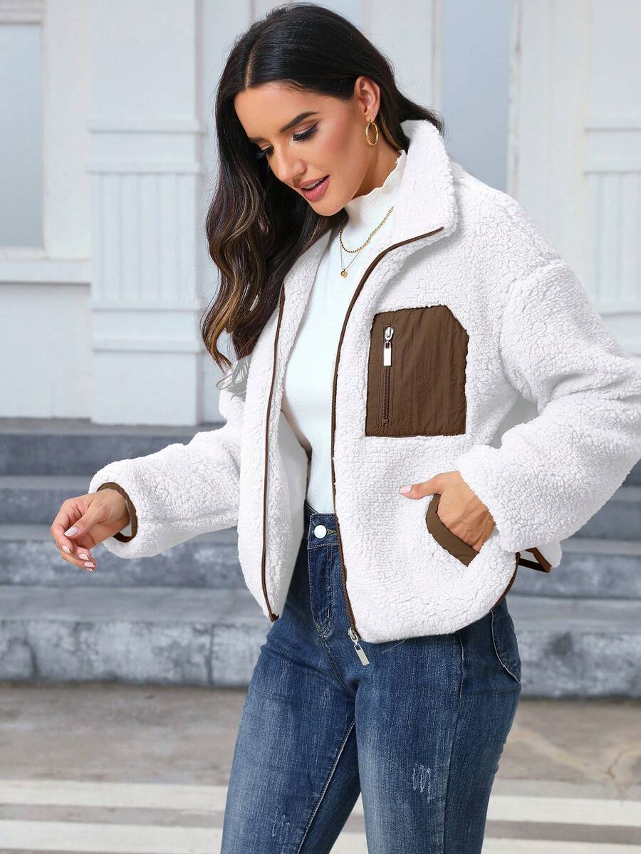 Women's Casual Faux Fur Jacket For Autumn/Winter