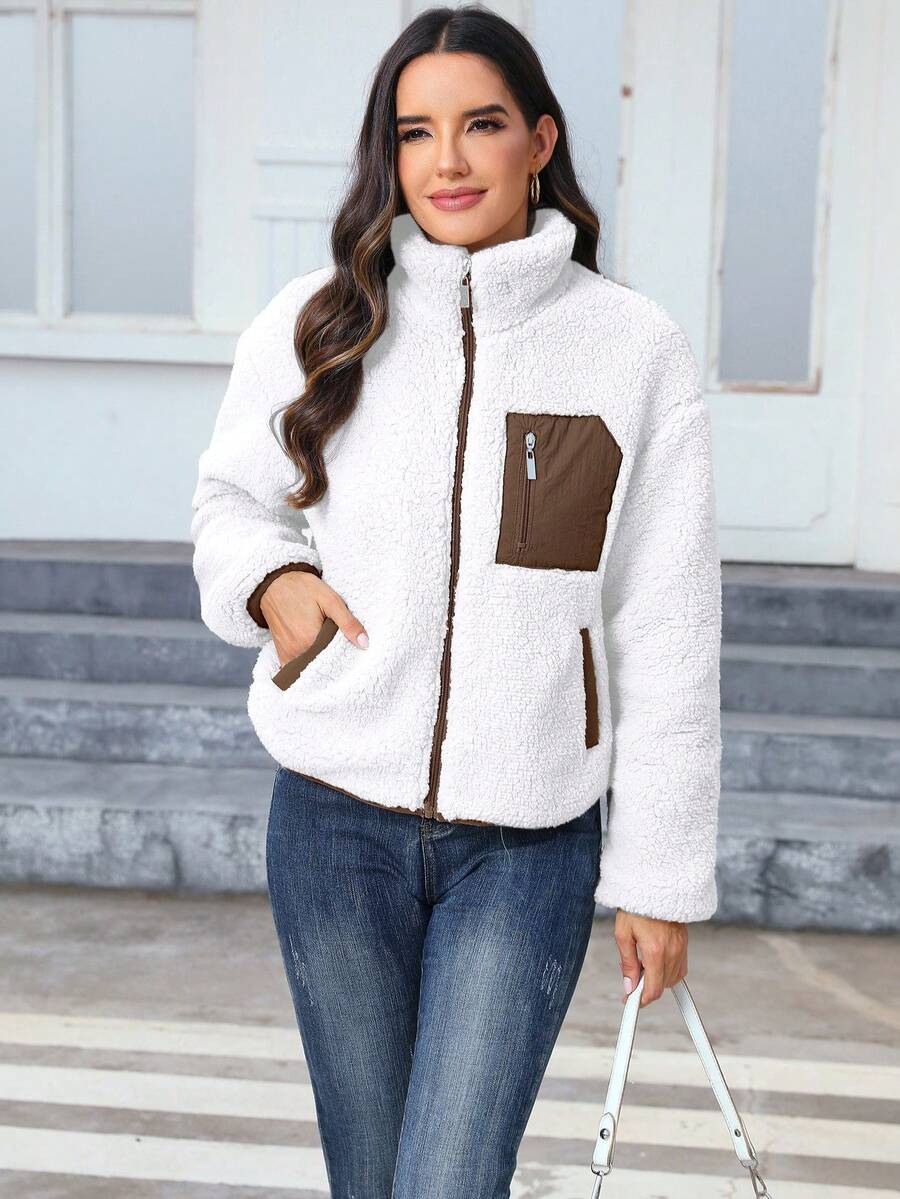 Women's Casual Faux Fur Jacket For Autumn/Winter
