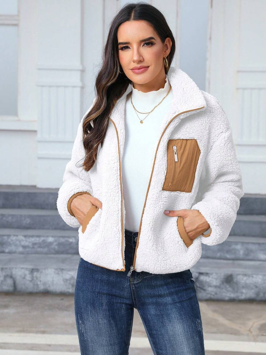 Women's Casual Faux Fur Jacket For Autumn/Winter