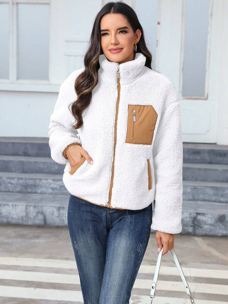 Women's Casual Faux Fur Jacket For Autumn/Winter