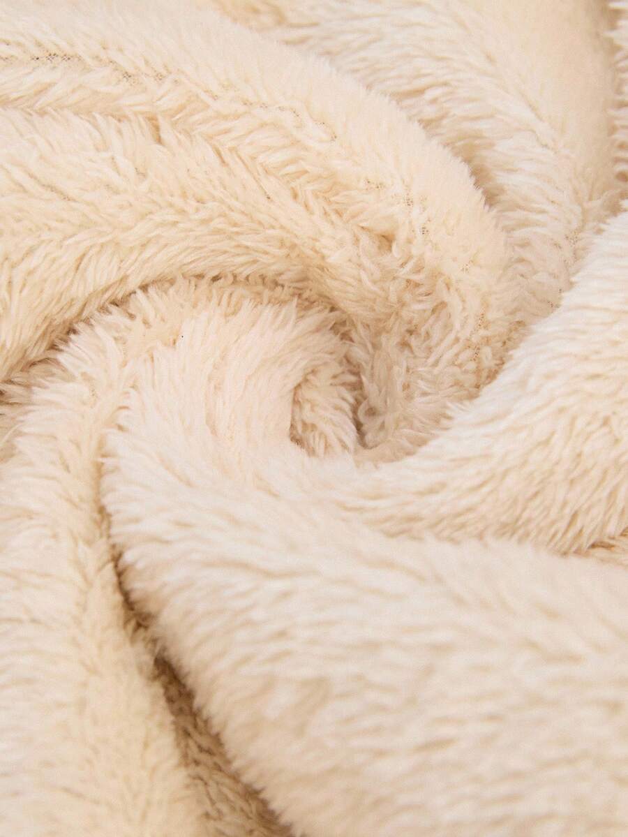SHEIN Clasi Women Zip Up Hooded Teddy Lined Quilted Coat In Fall/Winter