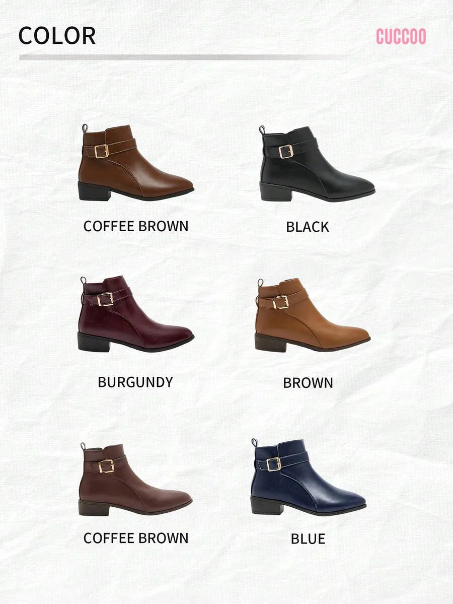 CUCCOO BIZCHIC New Women Retro Style Ankle Boots