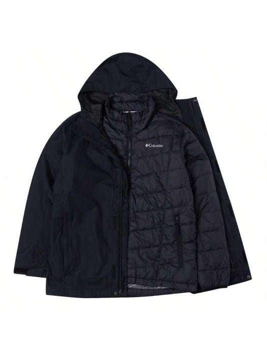 Columbia Men's 3-In-1 Softshell Jacket With Detachable Lining, Waterproof, Windproof, Adjustable Cuffs WE9191010