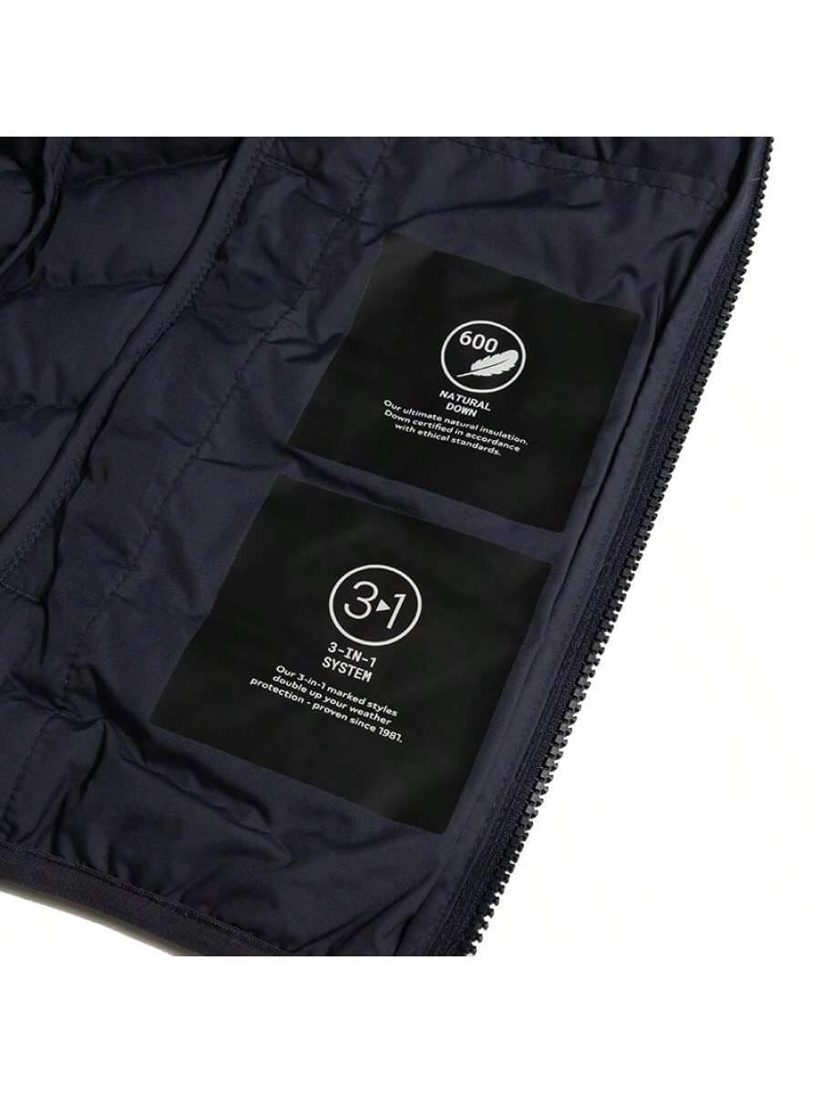 Jack Wolfskin Women's 3-In-1 Waterproof Windbreaker, Outdoor Casual Breathable Softshell Jacket, Graphite Blue