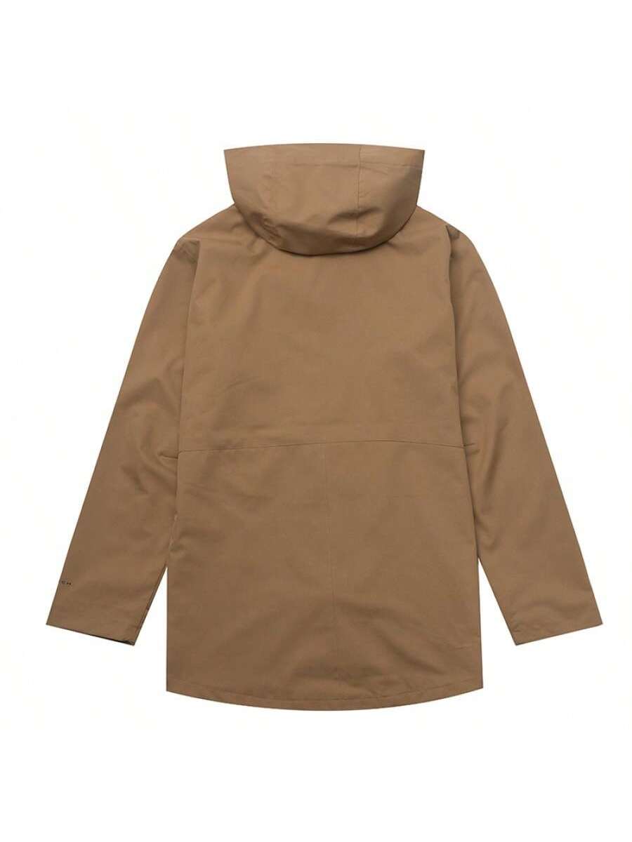 Columbia Men's 3-In-1 Softshell Jacket With Printed Logo, Single Layer Hooded, Waterproof, Hook And Loop Cuffs