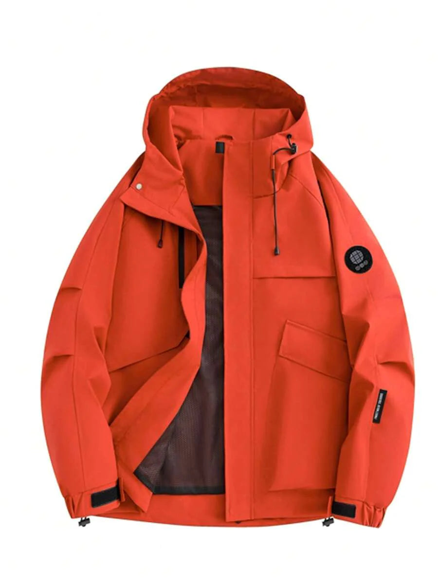 Women's Outdoor Waterproof Hooded Jacket - Warm Windproof Softshell Cargo Coat