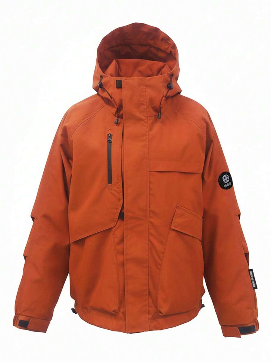 Women's Outdoor Waterproof Hooded Jacket - Warm Windproof Softshell Cargo Coat