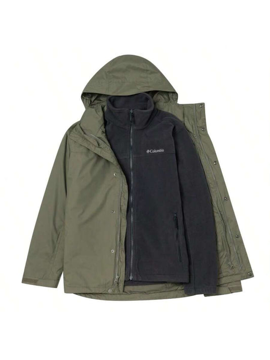 Columbia Men's 3-In-1 Fleece Lined Softshell Jacket, Outdoor Hiking Sports Windbreaker WE6508397