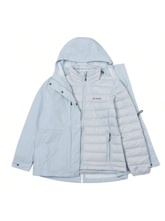 Columbia Women's 3-In-1 Waterproof Jacket, Outdoor Sports Casual Windbreaker Jacket, Outdoor Softshell XR9187031