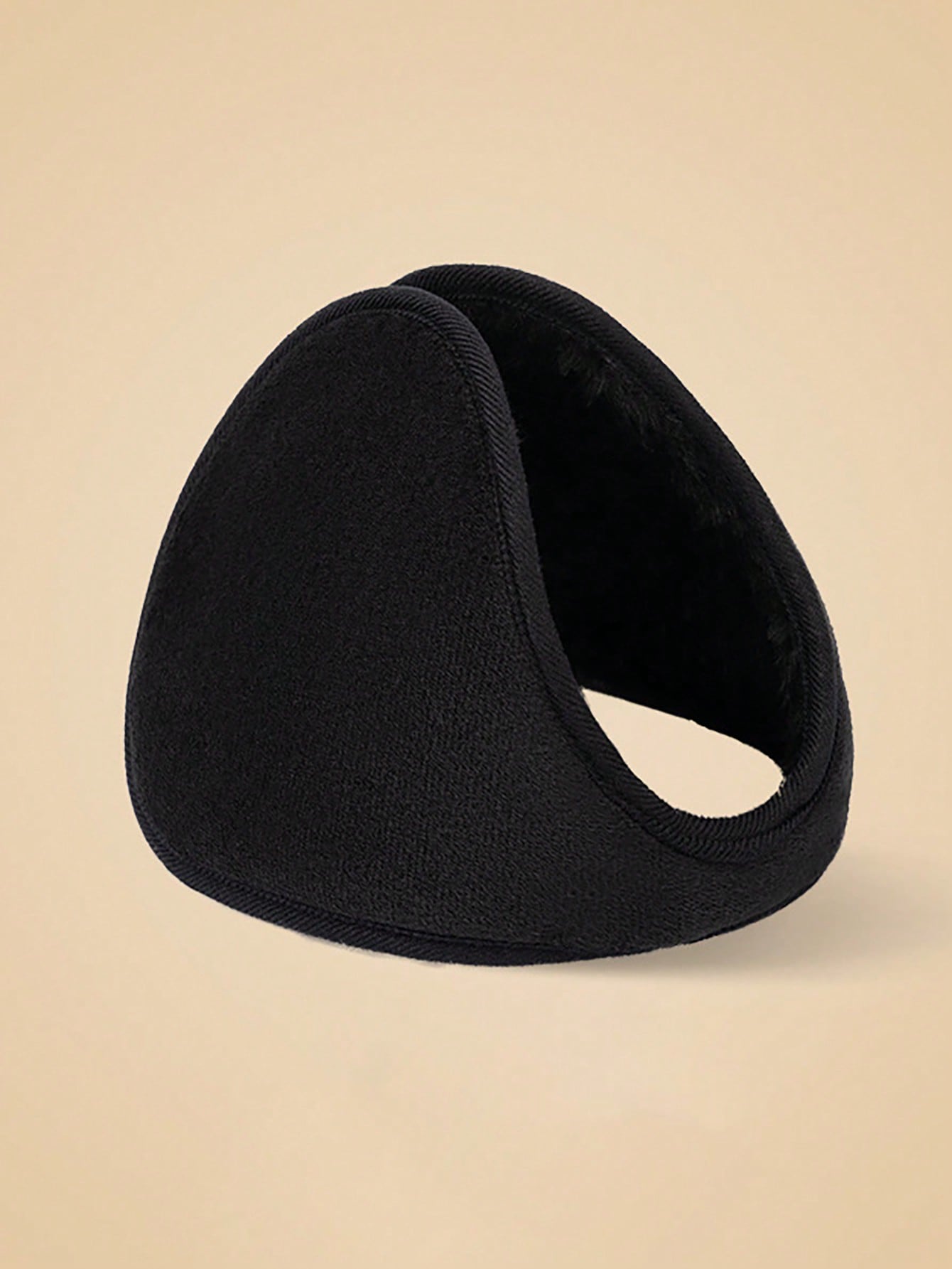 1pc Men's Ear Muffs, Winter Warm Plush Earmuffs, Windproof Ear Warmers, Suitable For Cycling, Outdoor Activities In Cold Weather