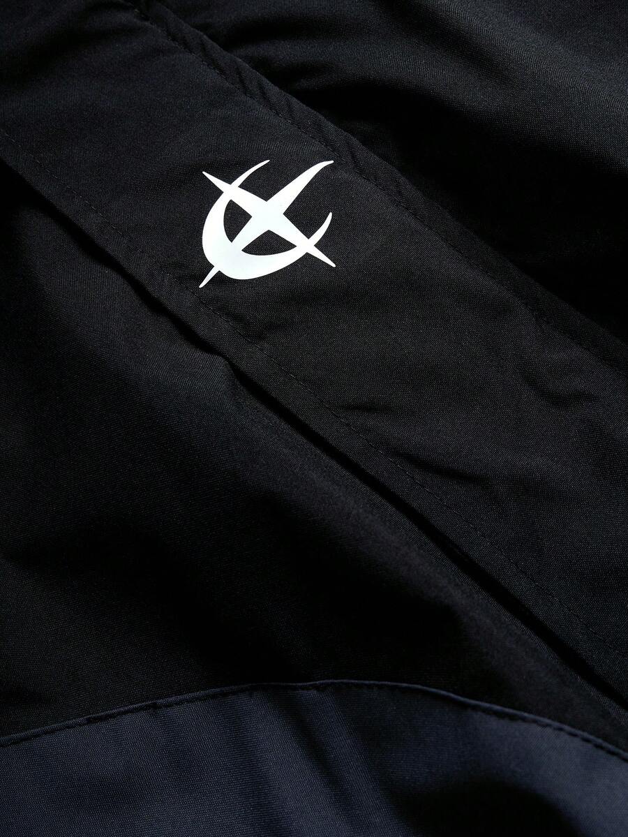 PAVTROS Manfinity Streetrush Men's Casual Colorblock Patchwork Design Jacket