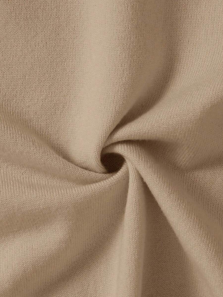 1pc Young Boys' Casual Comfortable Solid Color Versatile Loose Fit Turtleneck Sweater