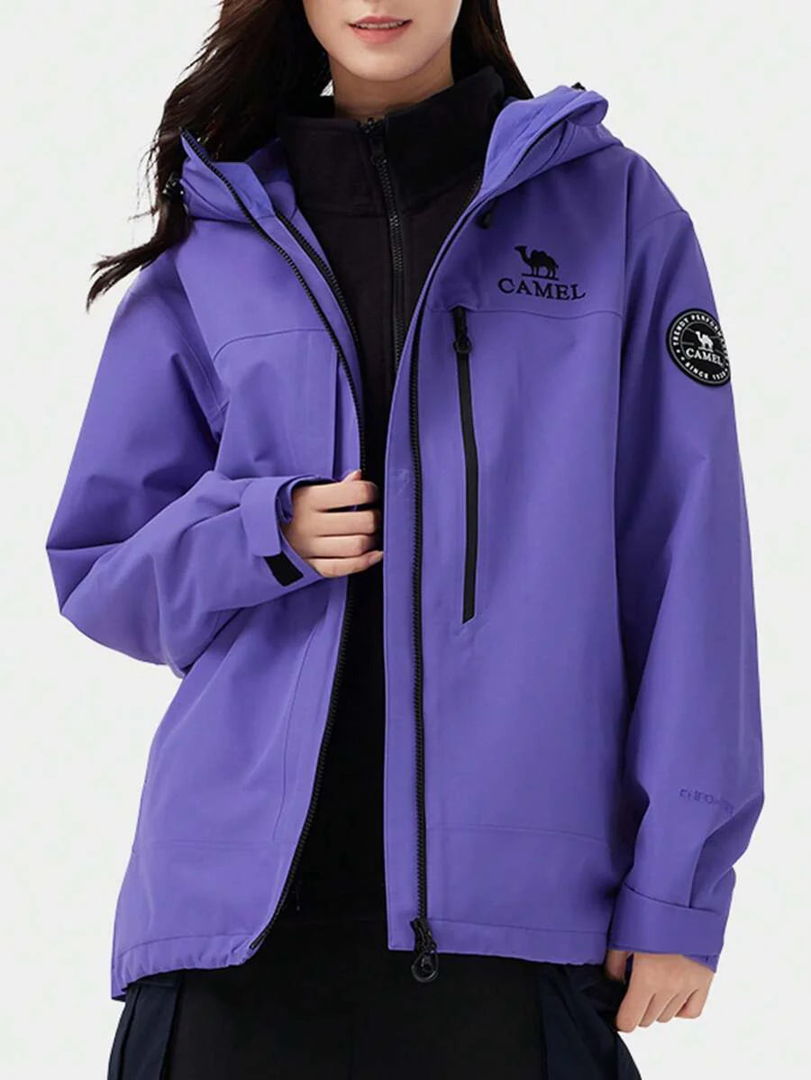 CAMEL CROWN Outdoor Shell Jacket, All-Season Champion Kai Jia Z Series Shell Jacket Unisex 3-In-1 Outdoor Jacket