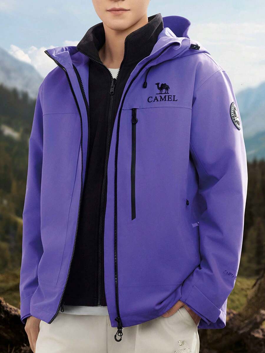 CAMEL CROWN Outdoor Shell Jacket, All-Season Champion Kai Jia Z Series Shell Jacket Unisex 3-In-1 Outdoor Jacket
