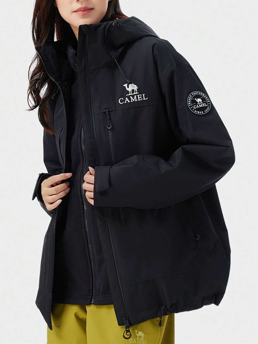 CAMEL CROWN Outdoor Shell Jacket, All-Season Champion Kai Jia Z Series Shell Jacket Unisex 3-In-1 Outdoor Jacket