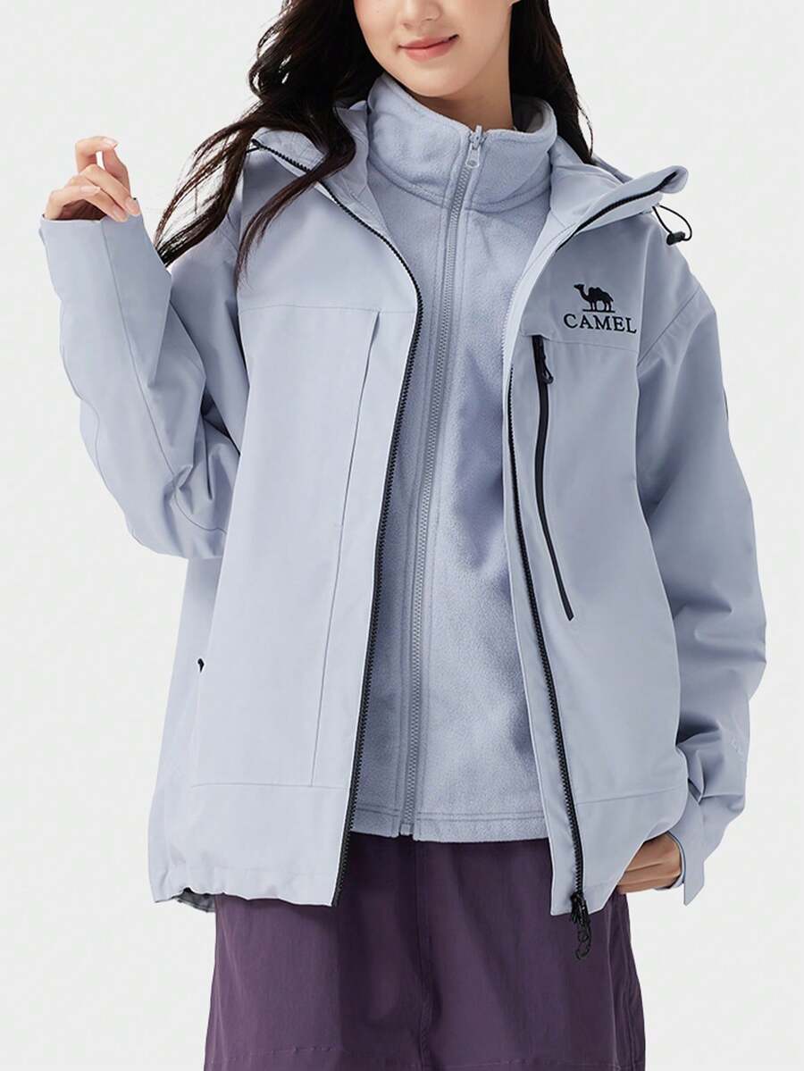 CAMEL CROWN Outdoor Shell Jacket, All-Season Champion Kai Jia Z Series Shell Jacket Unisex 3-In-1 Outdoor Jacket