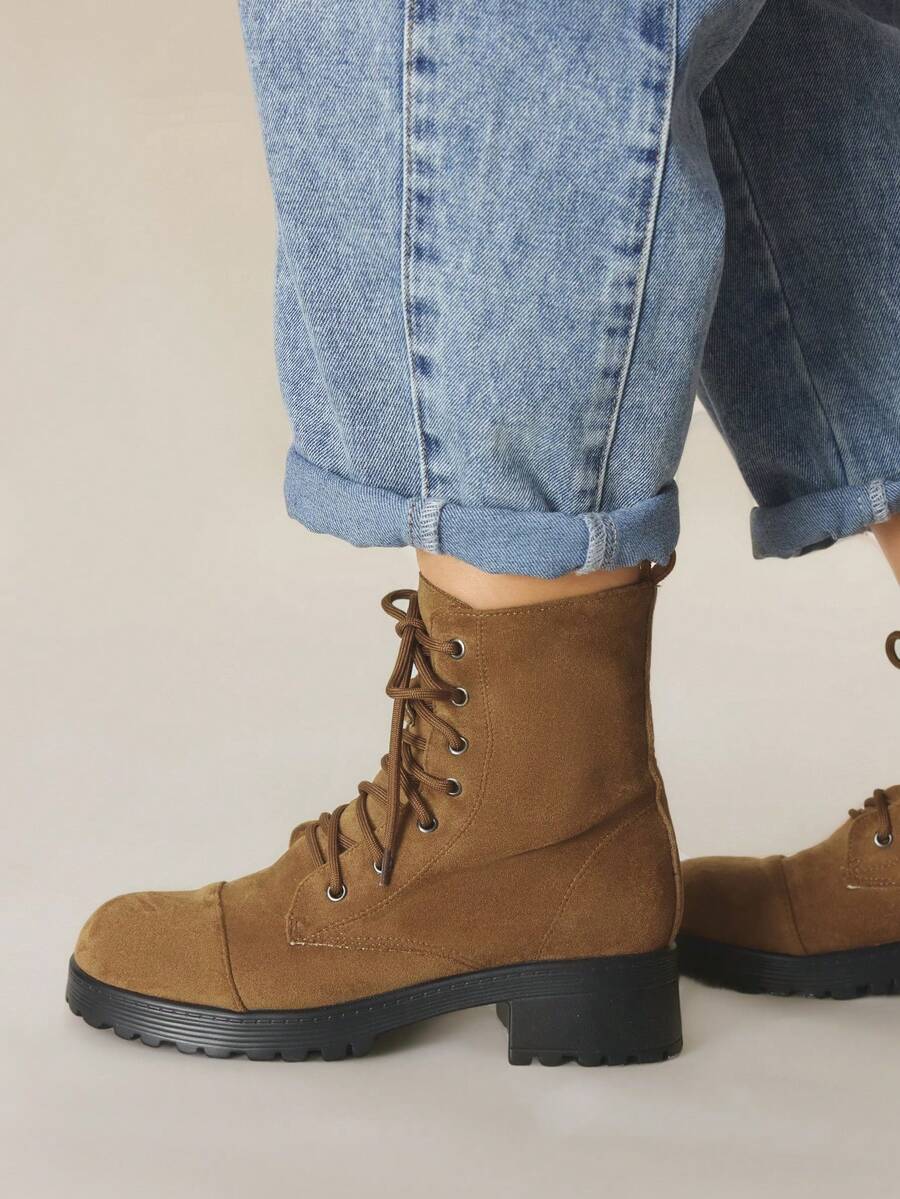 CUCCOO BIZCHIC New Women Retro Style Ankle Boots