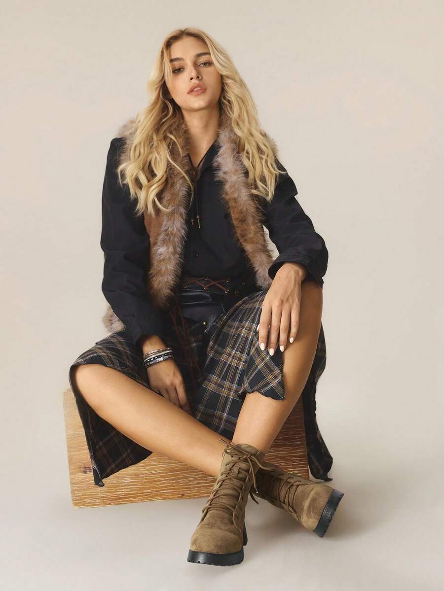 CUCCOO BIZCHIC New Women Retro Style Ankle Boots