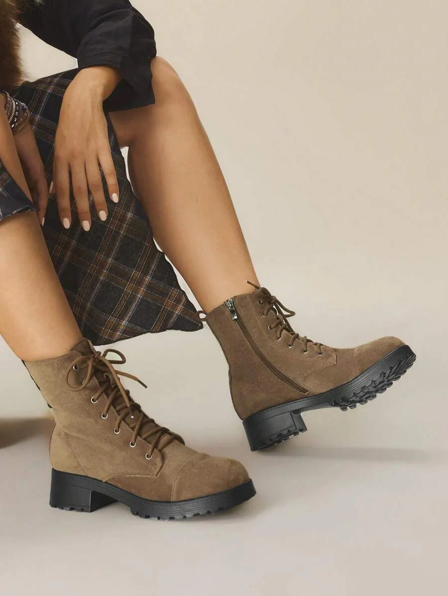 CUCCOO BIZCHIC New Women Retro Style Ankle Boots