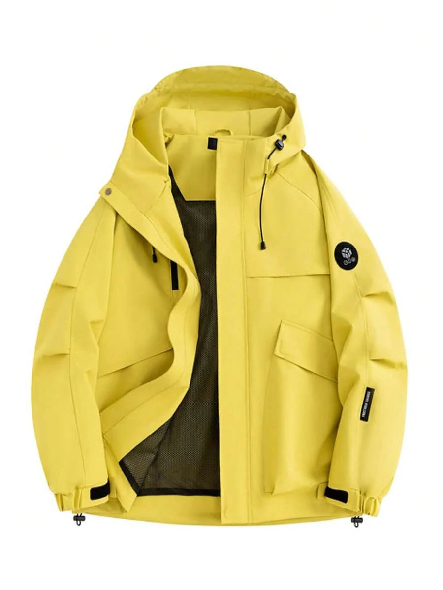 Women's Outdoor Waterproof Hooded Jacket - Warm Windproof Softshell Cargo Coat