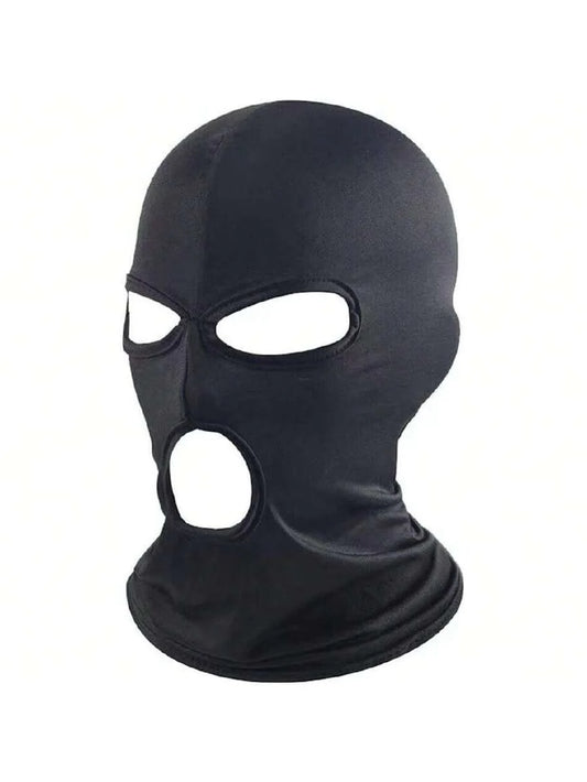 3 Hole Full Face Mask, Women Men Thin Balaclava Face Mask For Motorcycle Bike Hunting Cycling Cap Ski