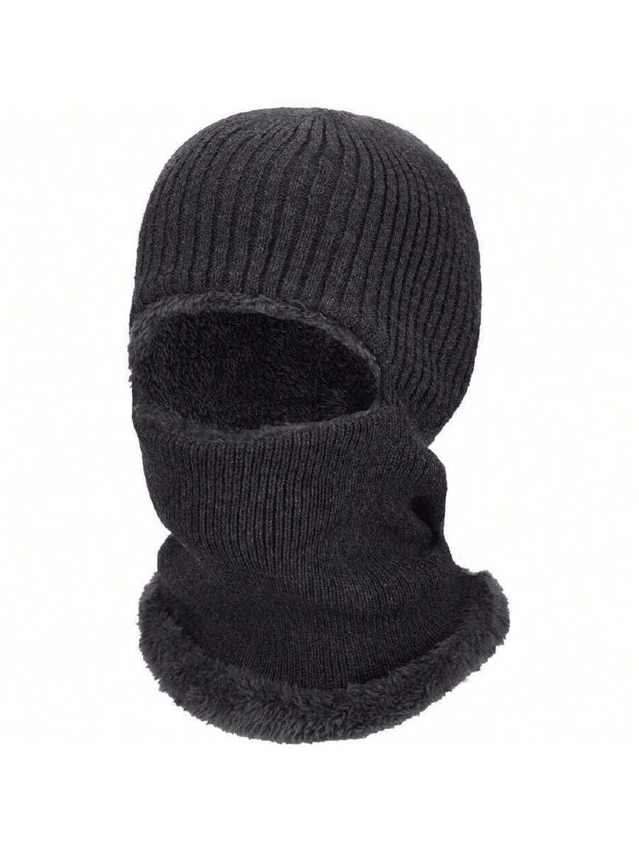 Balaclava Knitted Warmer Windproof Hat Covering Face For Men Women Fleece Outdoor Sports