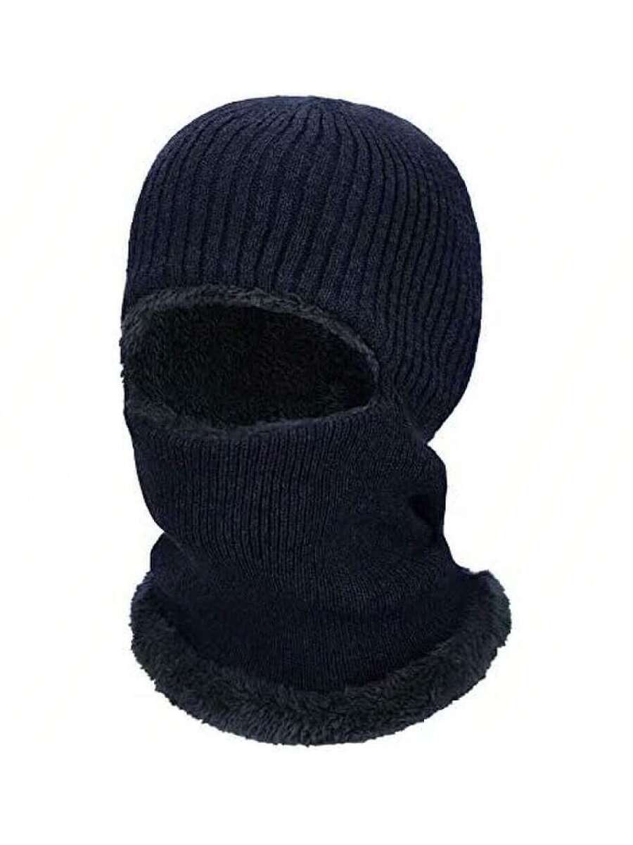 Balaclava Knitted Warmer Windproof Hat Covering Face For Men Women Fleece Outdoor Sports