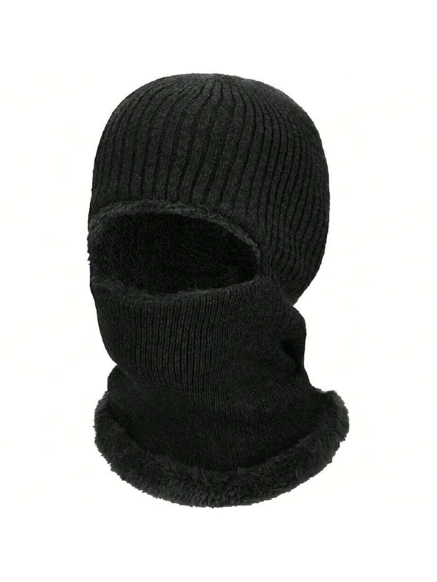 Balaclava Knitted Warmer Windproof Hat Covering Face For Men Women Fleece Outdoor Sports