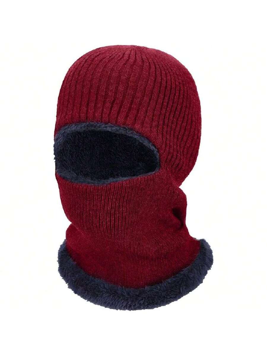 Balaclava Knitted Warmer Windproof Hat Covering Face For Men Women Fleece Outdoor Sports