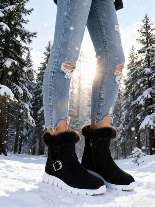 Women's Winter Snow Boots, New Winter Women's Outdoor Mid-Calf Boots, Women's Casual Shoes, Women's Athletic Shoes, Comfortable, Soft And Non-Slip Walking Shoes, Available In A Variety Of Styles And Colors, Essential And Versatile Shoes For Everyday Outi