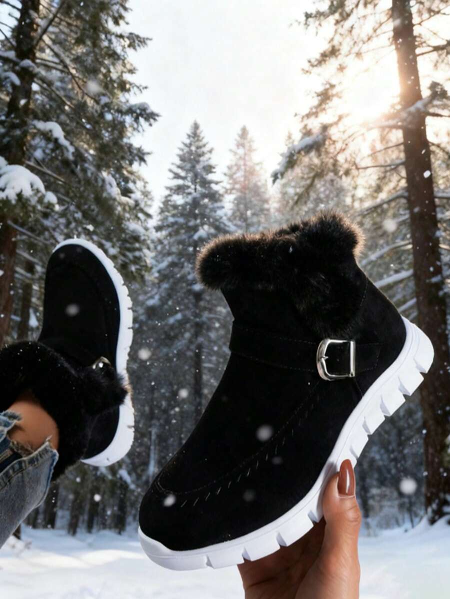 Women's Winter Snow Boots, New Winter Women's Outdoor Mid-Calf Boots, Women's Casual Shoes, Women's Athletic Shoes, Comfortable, Soft And Non-Slip Walking Shoes, Available In A Variety Of Styles And Colors, Essential And Versatile Shoes For Everyday Outi