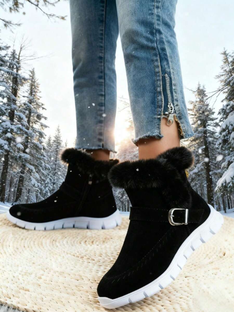 Women's Winter Snow Boots, New Winter Women's Outdoor Mid-Calf Boots, Women's Casual Shoes, Women's Athletic Shoes, Comfortable, Soft And Non-Slip Walking Shoes, Available In A Variety Of Styles And Colors, Essential And Versatile Shoes For Everyday Outi
