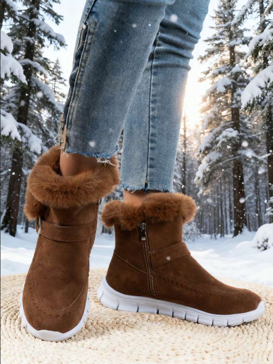 Women's Winter Snow Boots, New Winter Women's Outdoor Mid-Calf Boots, Women's Casual Shoes, Women's Athletic Shoes, Comfortable, Soft And Non-Slip Walking Shoes, Available In A Variety Of Styles And Colors, Essential And Versatile Shoes For Everyday Outi