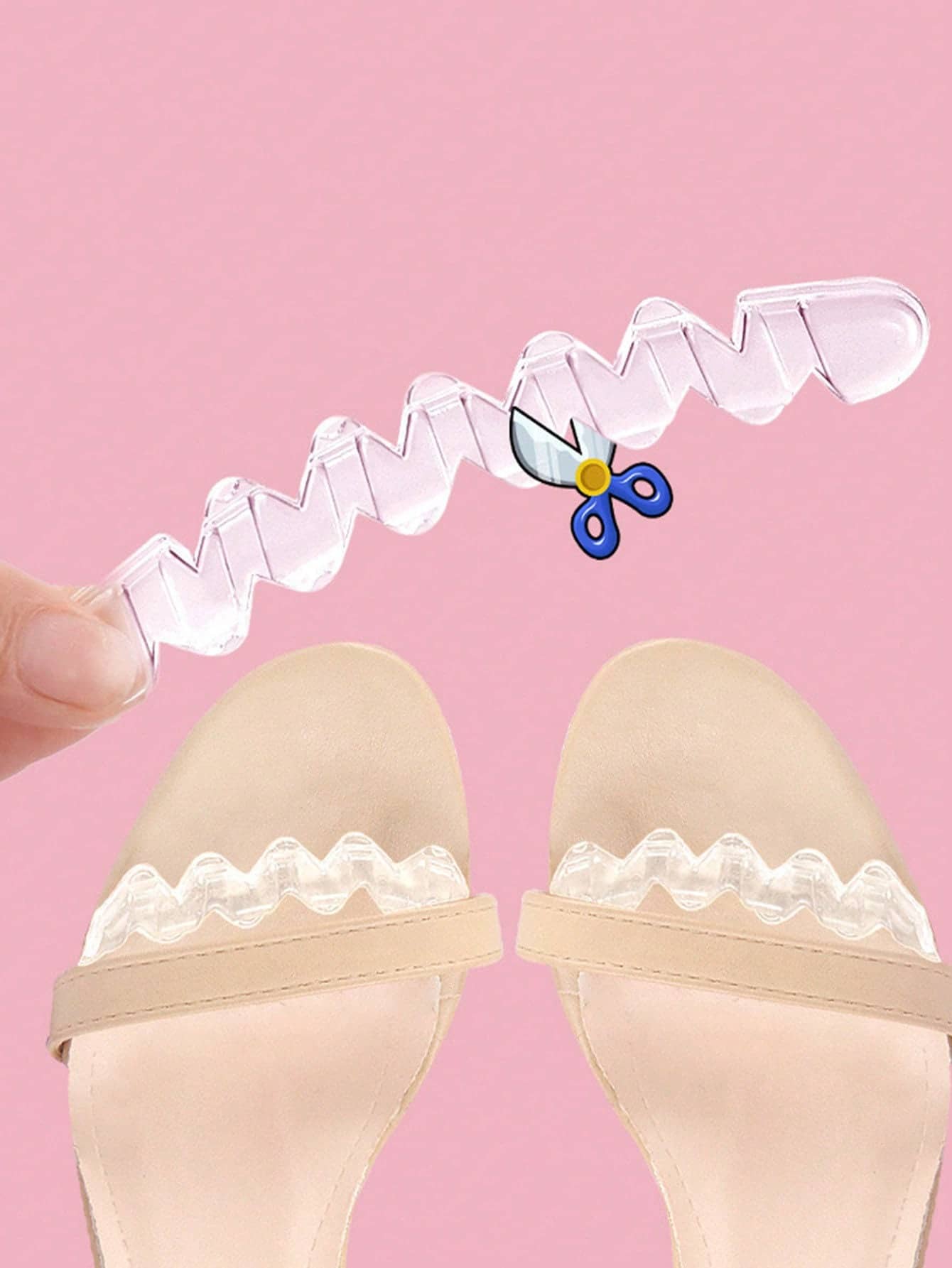 1 Pair Of Sandals Anti-Slip Pad Sweat-Absorbing Forefoot Pad Insole