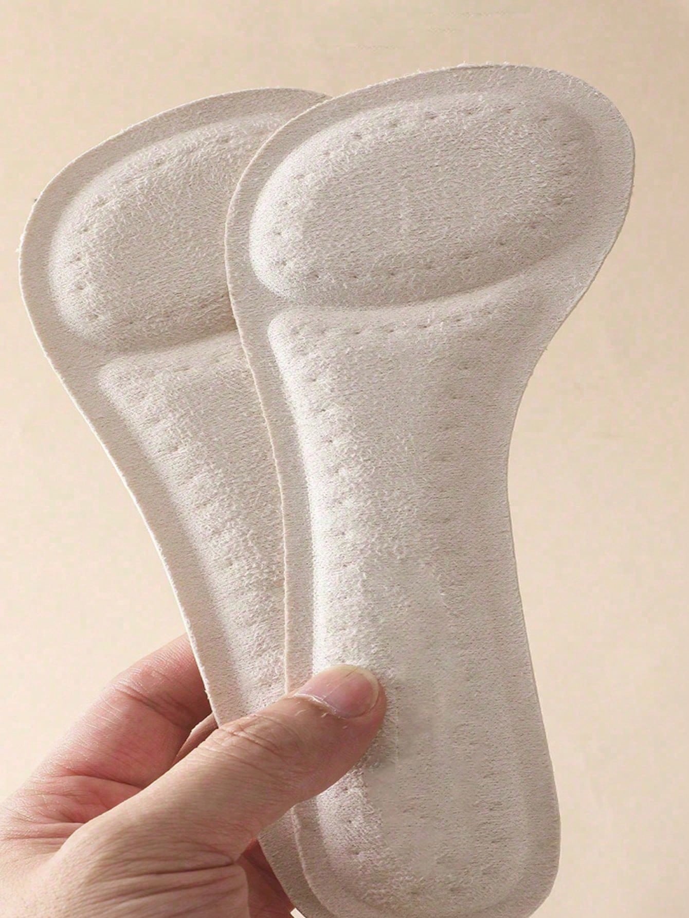 QKC 1 Pair Women's Autumn Insoles, Self-Adhesive Forefoot Cushion, Sweat-Absorbing, Anti-Slip, Soft For High Heels And 3/4 Shoes