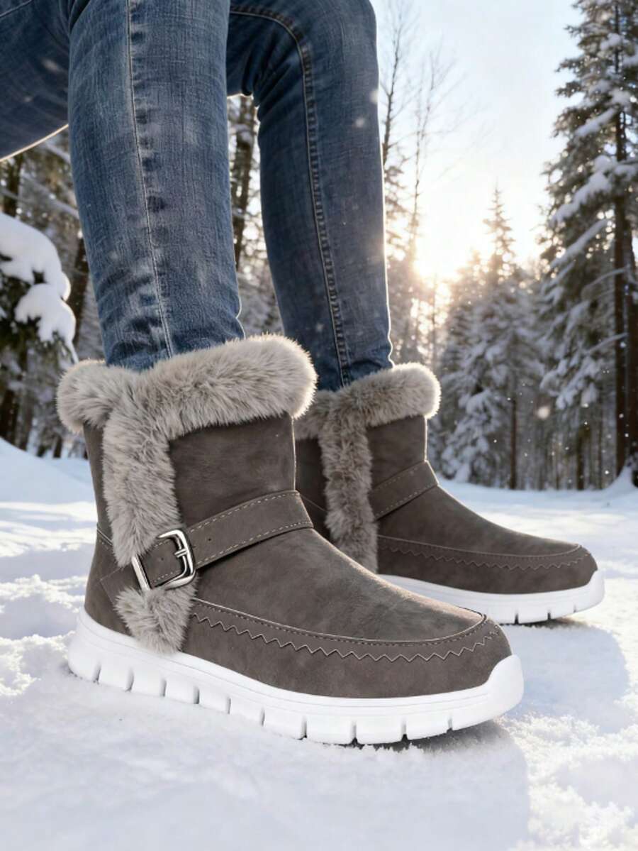 Women's Winter Snow Boots, New Winter Women's Outdoor Mid-Calf Boots, Women's Casual Shoes, Women's Athletic Shoes, Comfortable, Soft And Non-Slip Walking Shoes, Available In A Variety Of Styles And Colors, Essential And Versatile Shoes For Everyday Outi