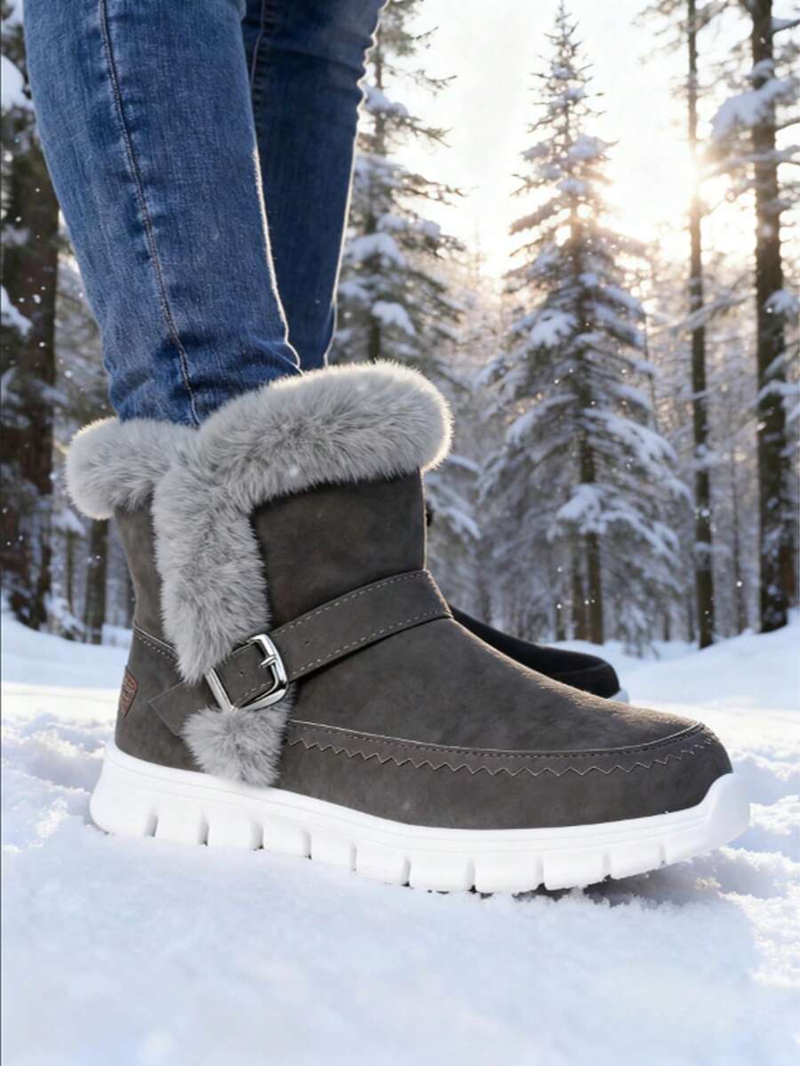 Women's Winter Snow Boots, New Winter Women's Outdoor Mid-Calf Boots, Women's Casual Shoes, Women's Athletic Shoes, Comfortable, Soft And Non-Slip Walking Shoes, Available In A Variety Of Styles And Colors, Essential And Versatile Shoes For Everyday Outi