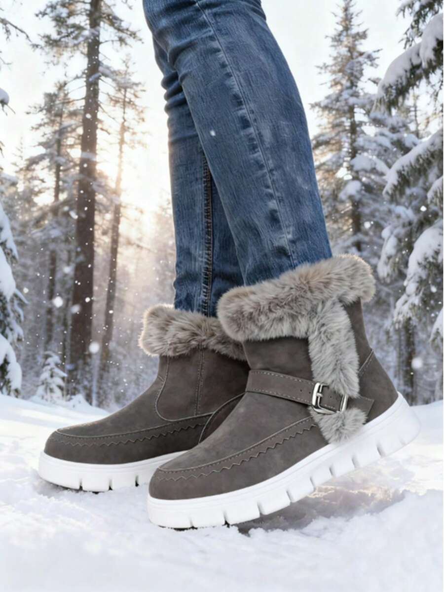 Women's Winter Snow Boots, New Winter Women's Outdoor Mid-Calf Boots, Women's Casual Shoes, Women's Athletic Shoes, Comfortable, Soft And Non-Slip Walking Shoes, Available In A Variety Of Styles And Colors, Essential And Versatile Shoes For Everyday Outi