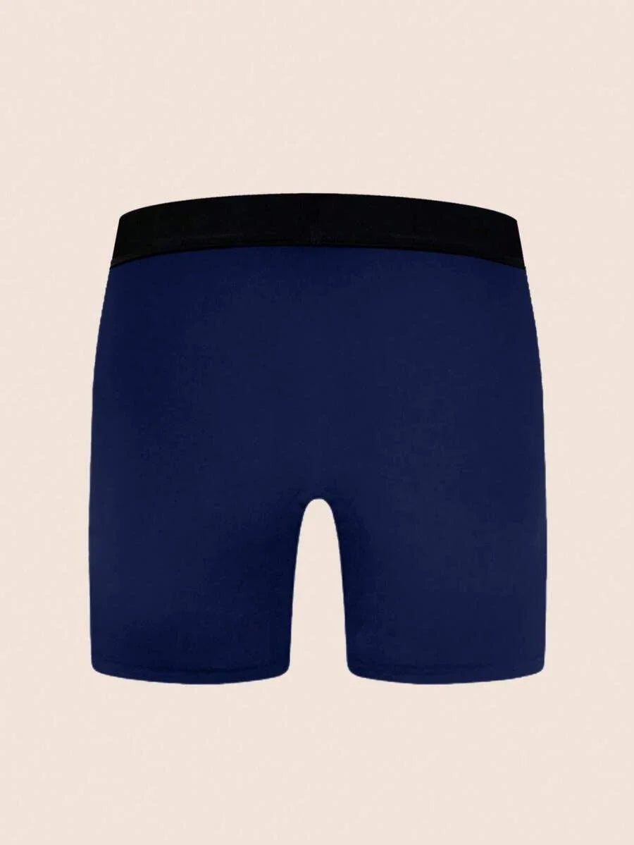Solid Color Men's Four-Corner Open Fly Underwear (Pack Of 5)