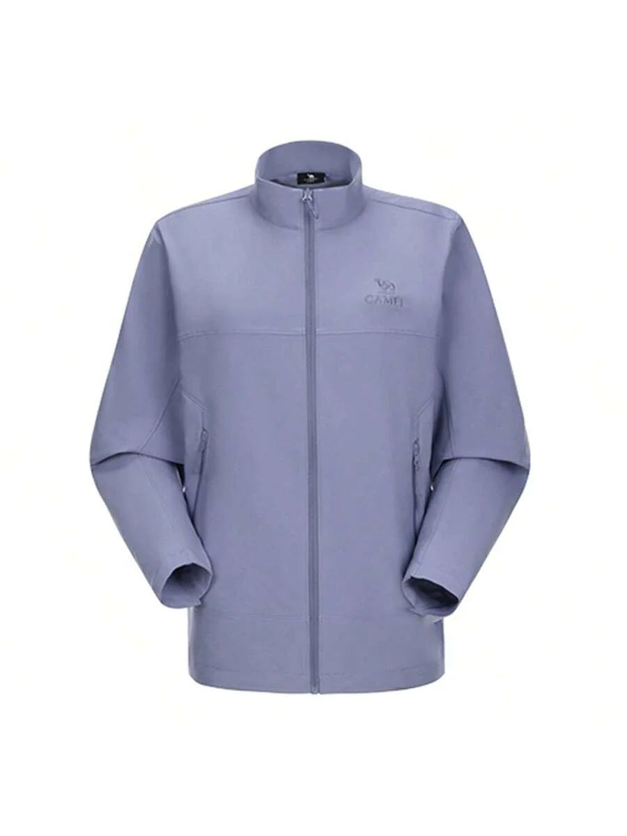 CAMEL CROWN Women's Outdoor Softshell New Versatile Windproof Fleece Warm Stand Collar Casual Jacket For Autumn And Winter